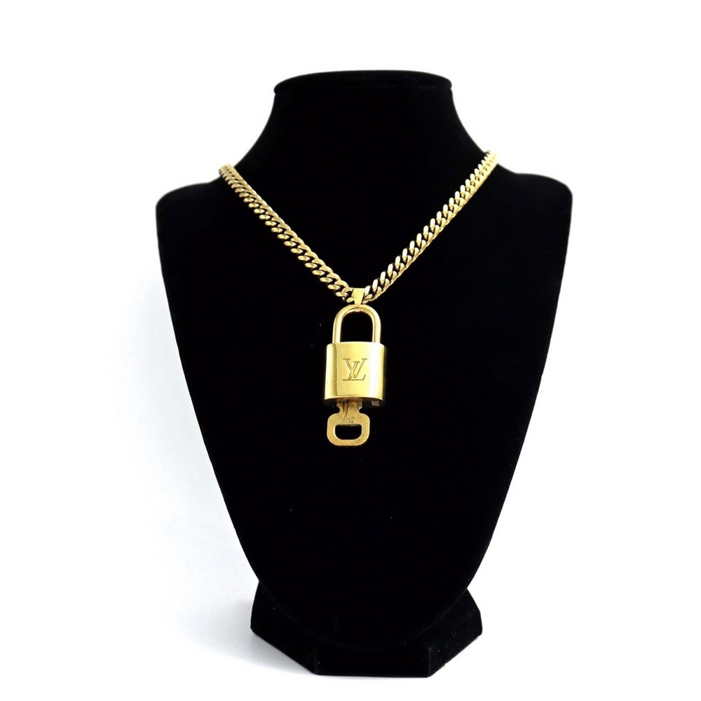 Louis Vuitton Lock & Key Chain Necklace